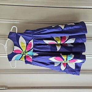 Carter's Girl 2T Bright Floral Lined Purple Dress